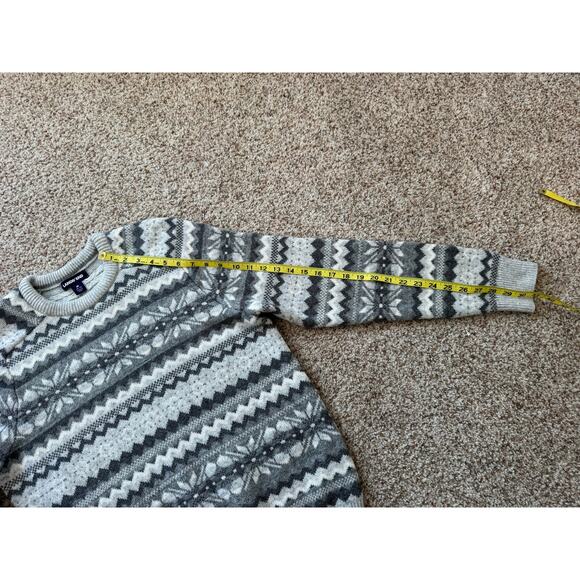 LANDS END Wool Blend knitted sweater, Mens Medium, Heavy & thick - Picture 6 of 9